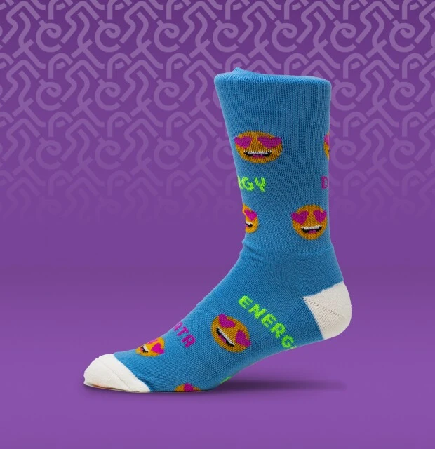 custom crew socks with emoji