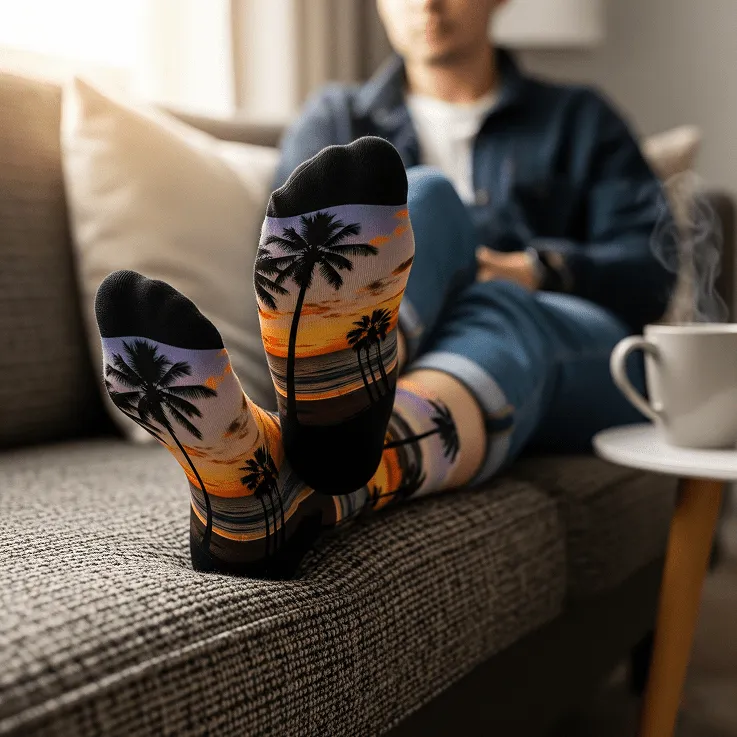 Custom Image Cover Socks