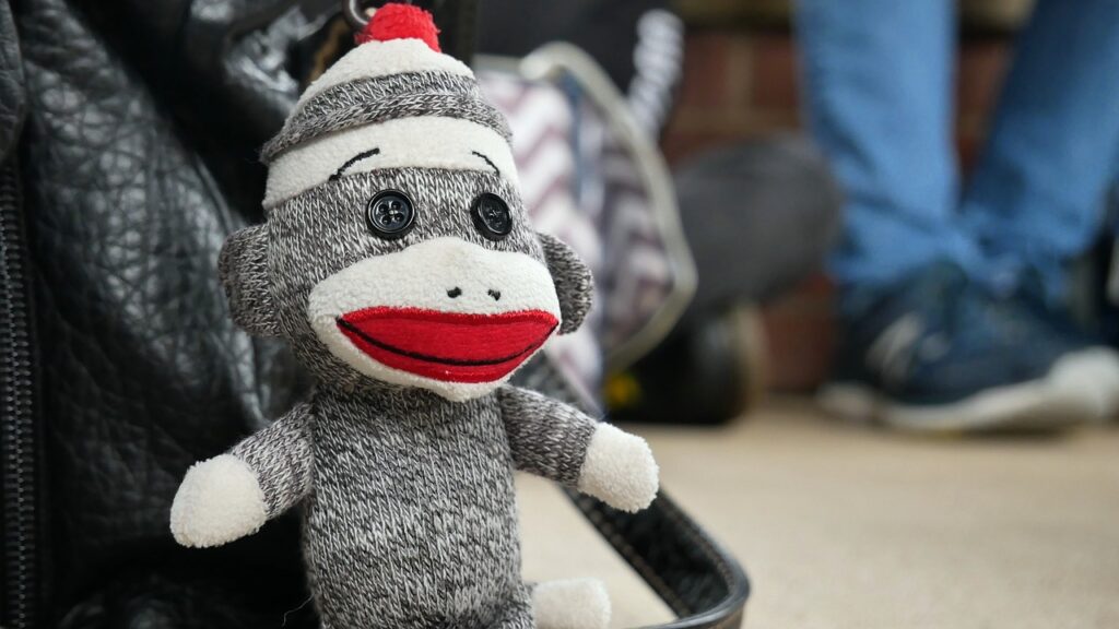 handmade sock monkey
