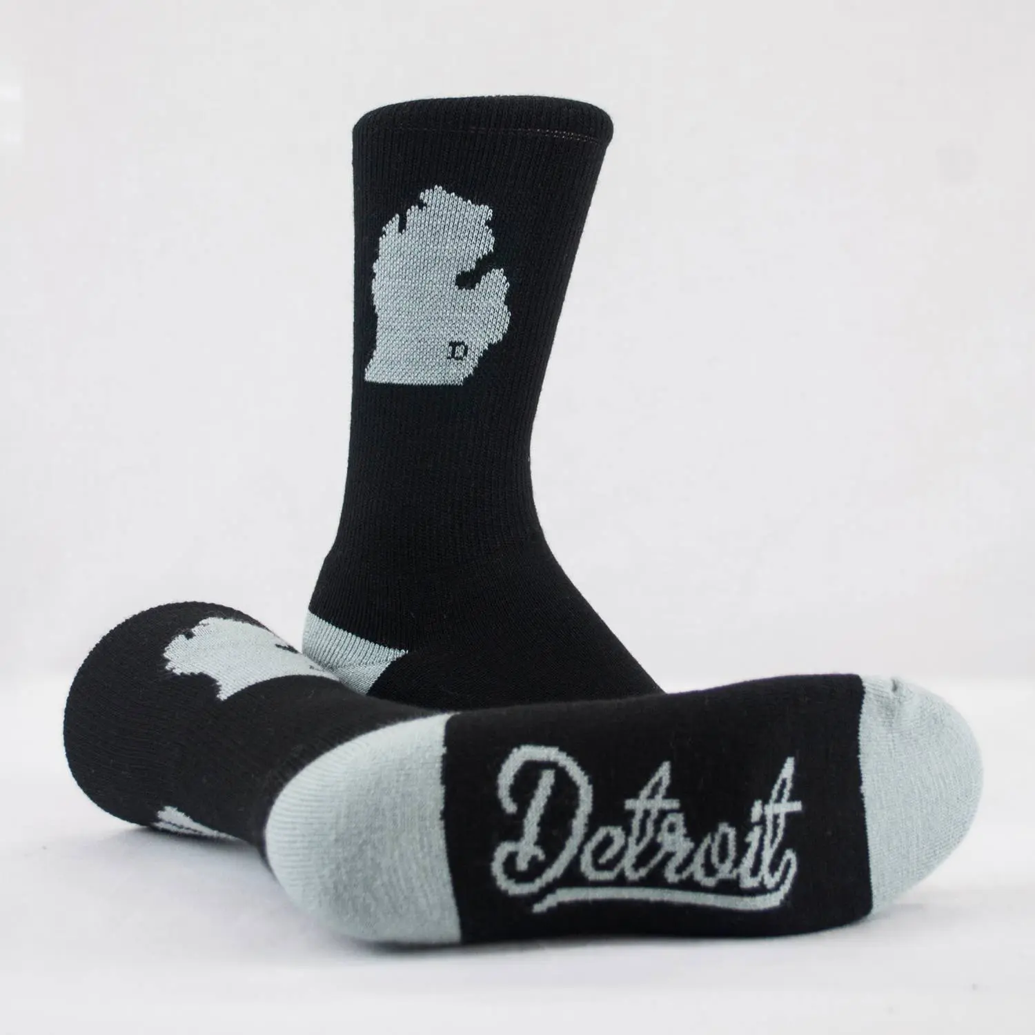 Socks With Logo At Front White/Dark Grey/Dark Blue/Black/Grey- 5 Pairs