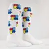 autism awareness customized knee high promotional socks