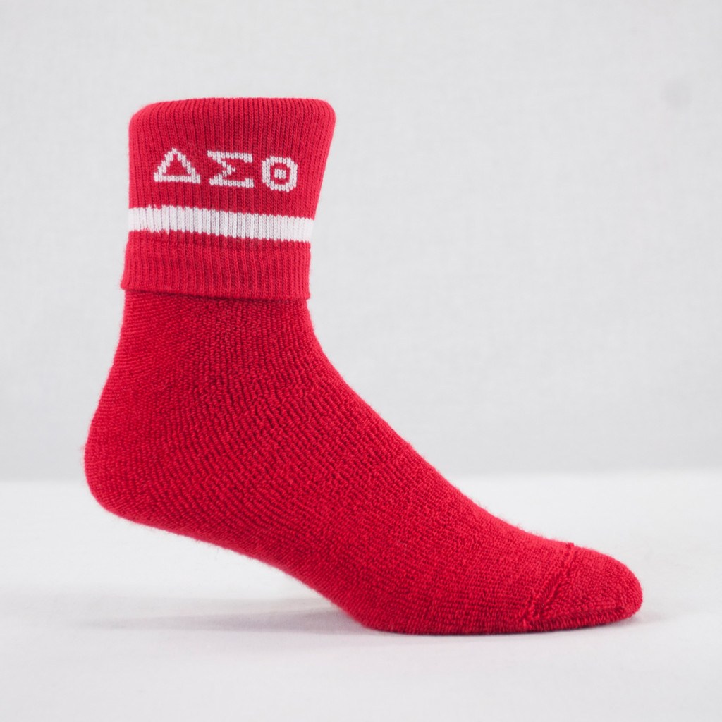 Red and White Custom Anklet campus wear Socks