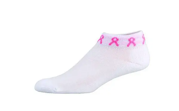 breast cancer awareness pink ribbon socks