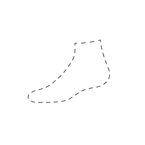 outline anklet sock icon