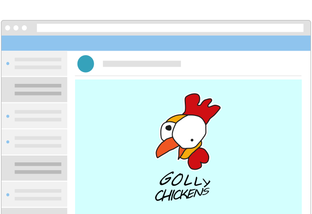Golly Chickens Logo