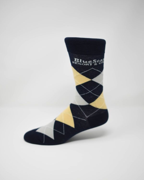 custom marketing argyle socks