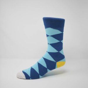 blue argyle sock