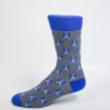 fully custom sock gray blue