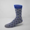 fully custom gray blue socks