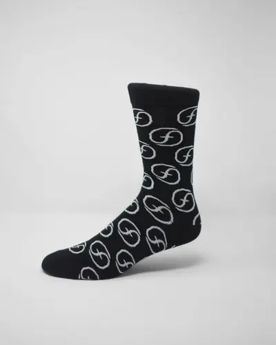 custom logo sock black