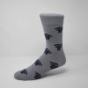 custom gray logo socks
