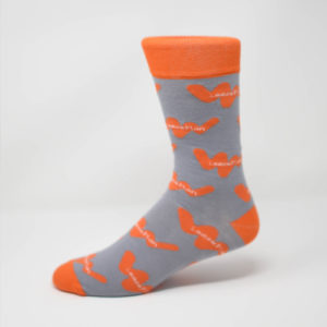 Chaussette personnalisée Example 4 logo orange