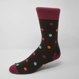 Custom Sock Example 5 polka dots