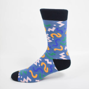 Custom Sock Example 7 blue fun