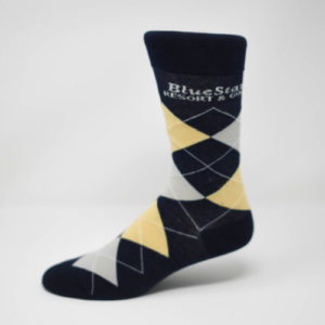 Exemple de chaussette personnalisée argyle