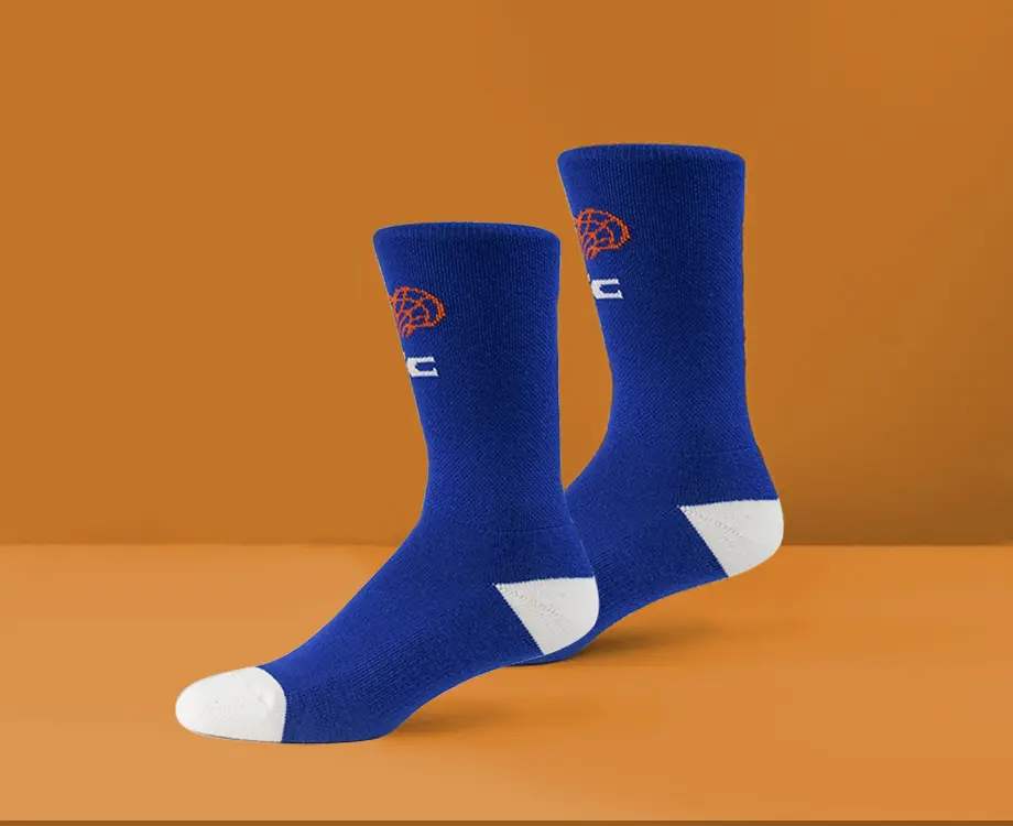 blue basketball socks
