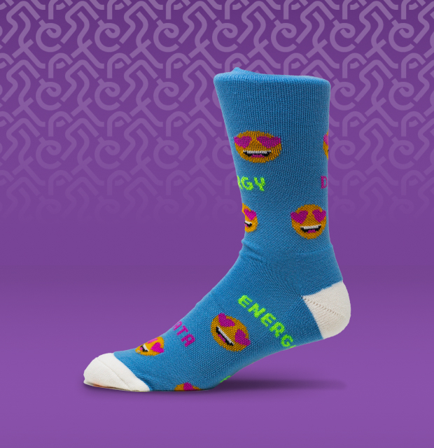 Glow-in-the-Dark Mid-Length Socks Custom