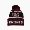 a knit cap with a pom