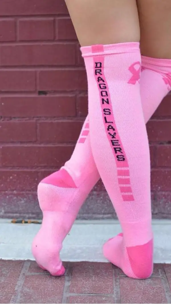 custom cancer awareness socks