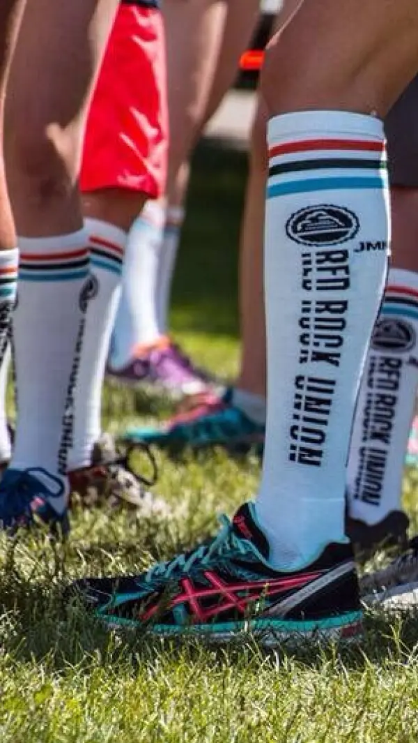 custom socks on sport field