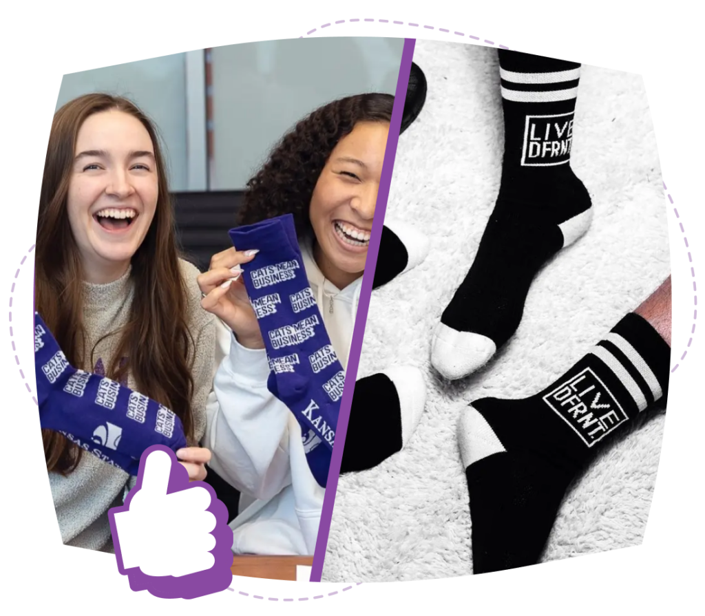 Sock Comparison | Custom Sock Shop custom sock fundraisers
