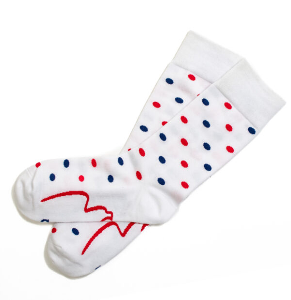 Custom Wedding Polka Dot Socks - Image 8