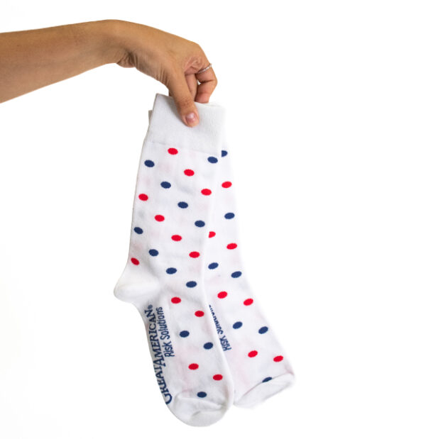 Custom Wedding Polka Dot Socks - Image 10