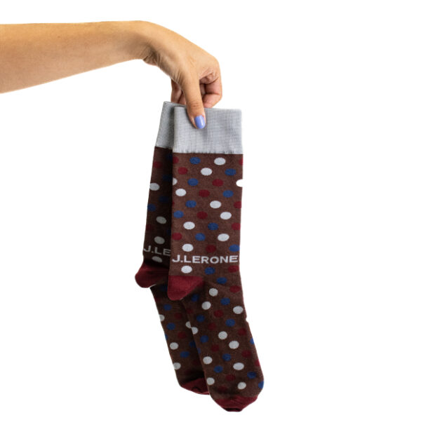 Custom Wedding Polka Dot Socks - Image 5