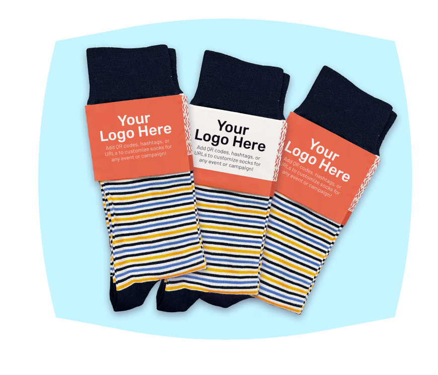 Tradeshow Socks | Custom Sock Shop CSS 25 LP Tradeshow UnlockWraps